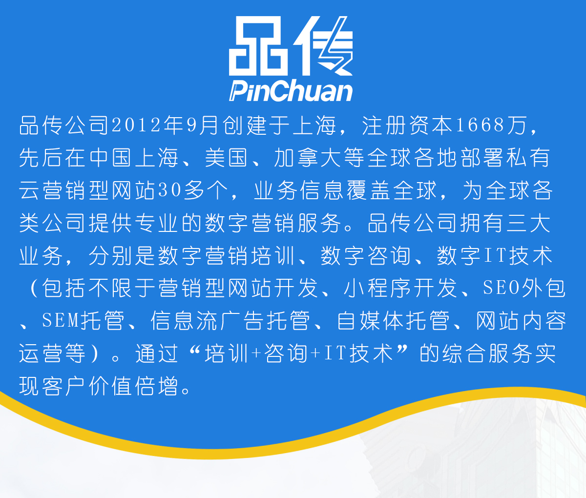 数字营销公司,品传集团